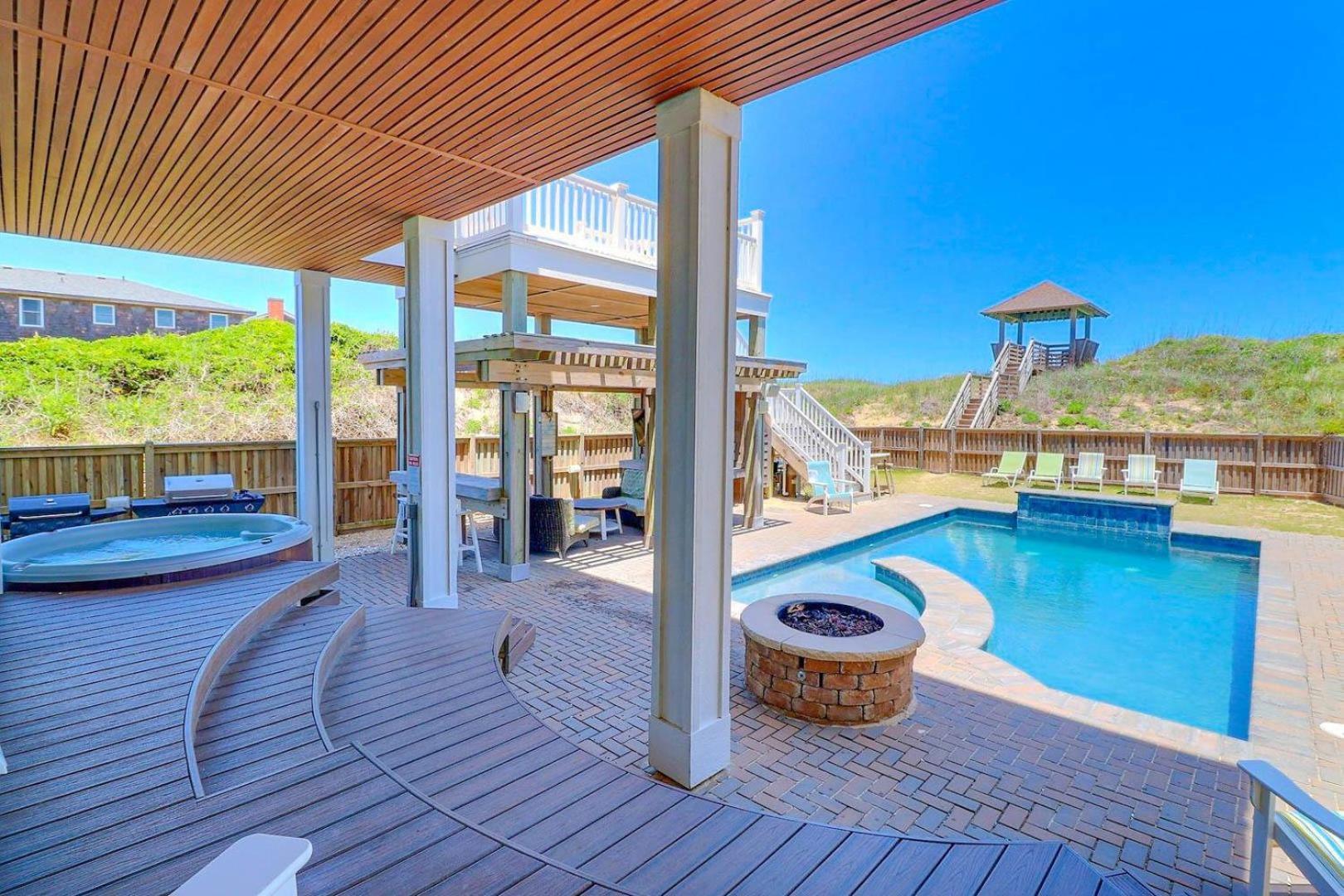 Villa 6007 Happy Sol Oceanfront Heatable Pool Nags Head Exterior foto